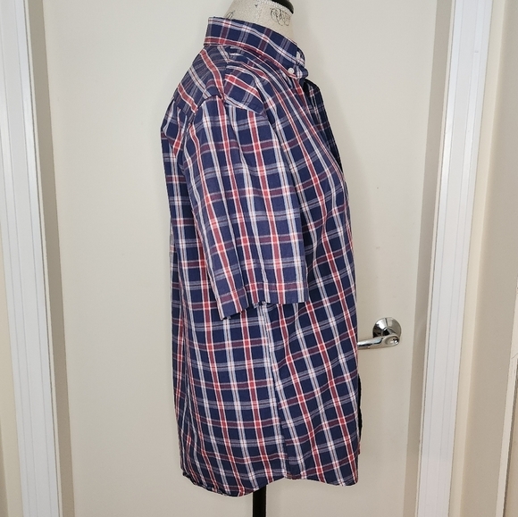 Vintage Men's Plaid Short Sleeve Shirt - Picture 3 of 10